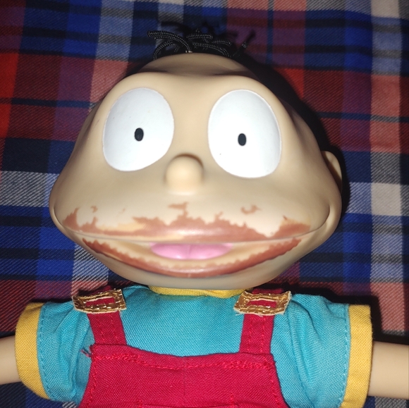 Vintage Rugrats Tommy Pickles "Milk and Munchies" Dirty Face 10" Plush 1999 - Picture 3 of 9